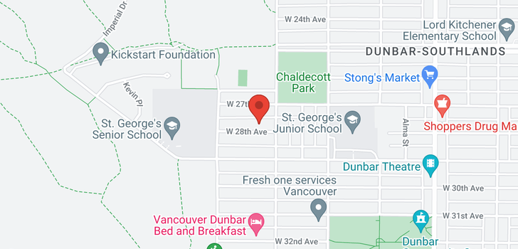 map of 4027 W 28TH AVENUE